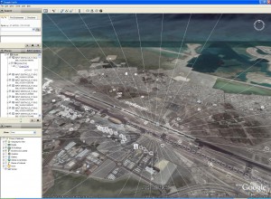 Google Earth showing 3D Surfaces